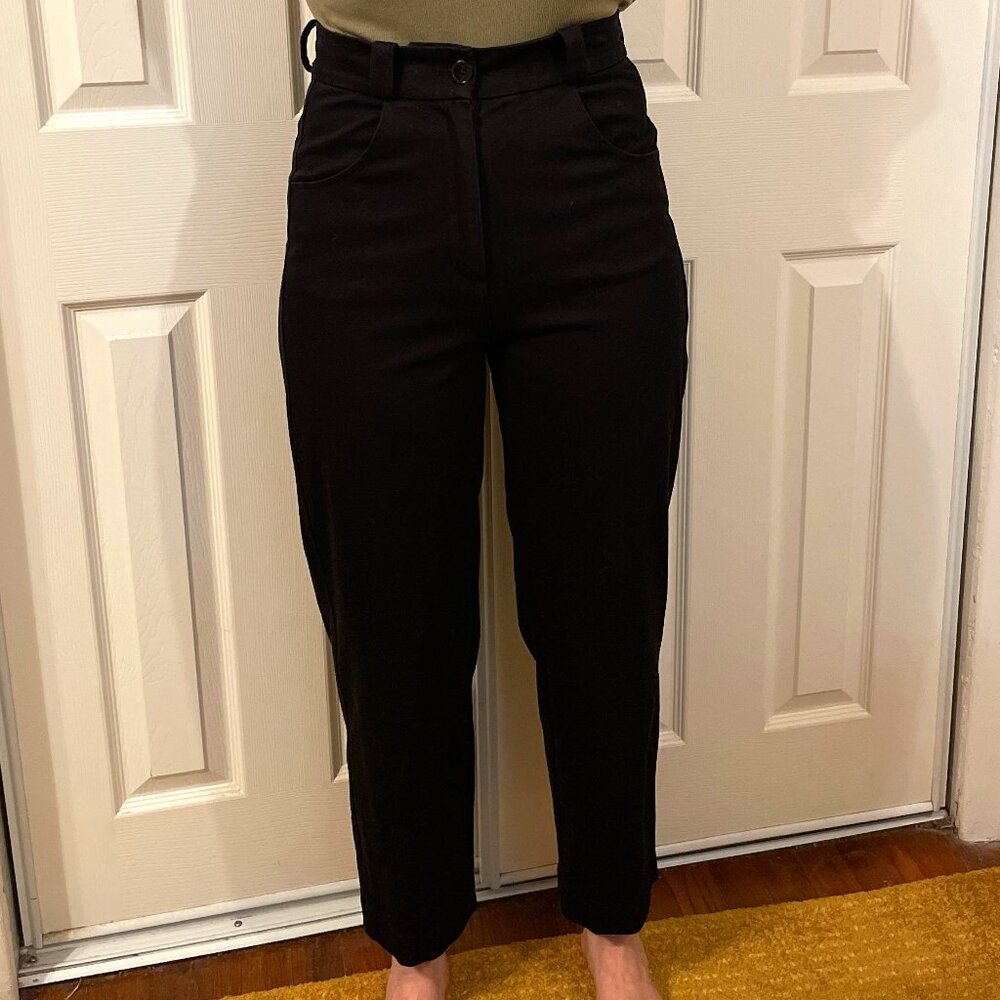 Frank and Oak Modern Flex High Rise Alice Pant in Black Size 6